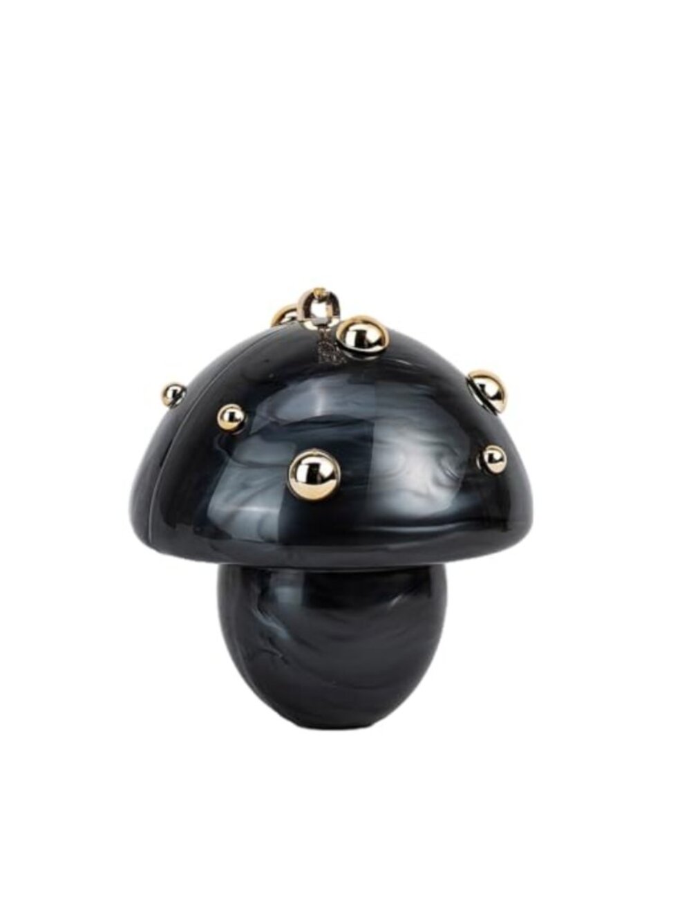 Acrylic Mushroom Clutch Bag Pearlescent Crossbody Evening Bag with Chain Strap